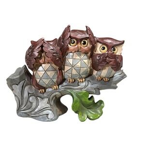 Jim Shore Heartwood Creek See No Evil Hear No Evil Hoot No Evil Owls 4052050